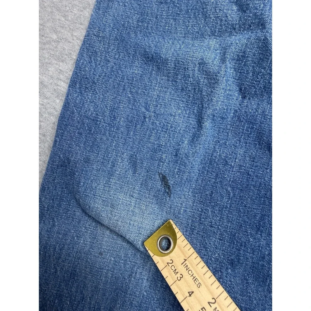 VTG 70s Oshkosh B'Gosh Sanforized Union Made USA Denim Carpenter Jeans 32x30